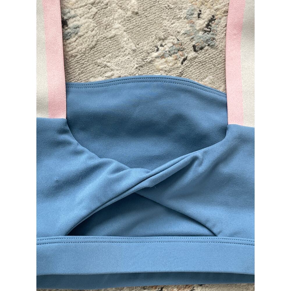 Spiritual Gangster Twist Back Bandeau Bra Blue Small - Picture 5 of 8